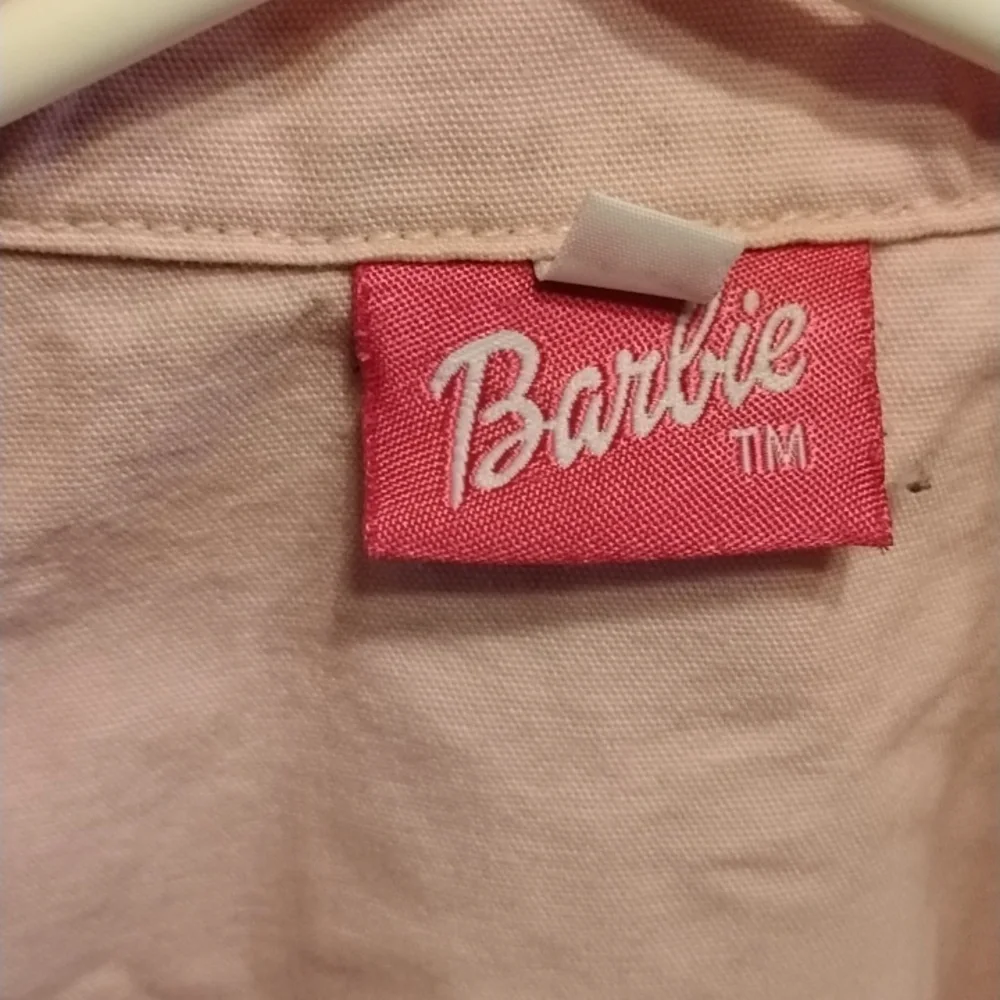 Barbie Pink Logo Tag Cotton Jean Jacket, Size: 10
